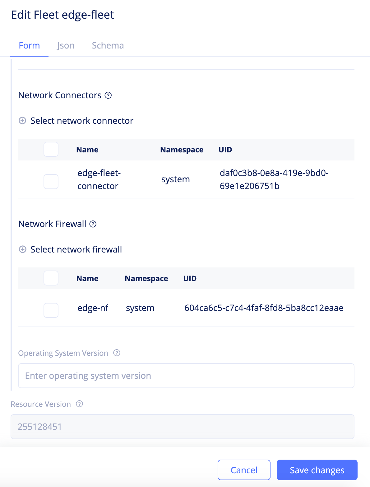 Figure: Network Firewall Addition to Fleet