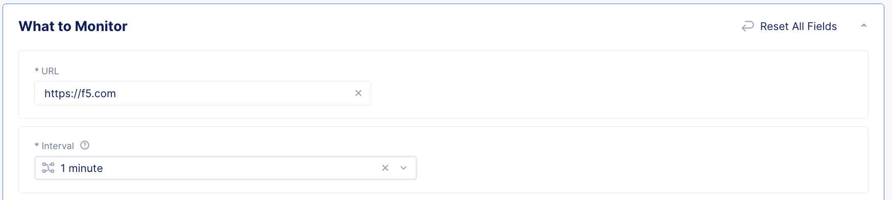 Figure: URL and Interval