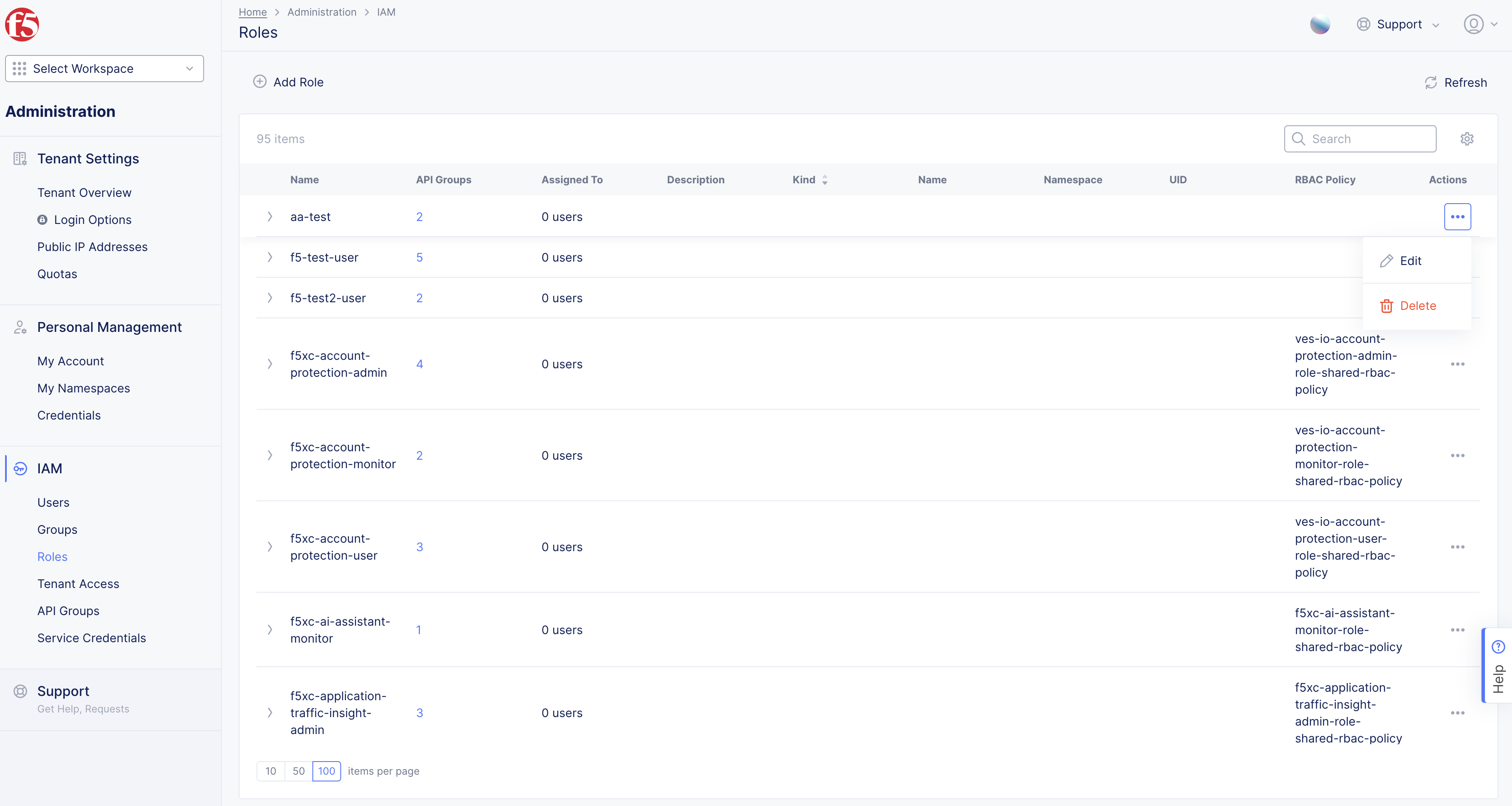 Figure: API Group List