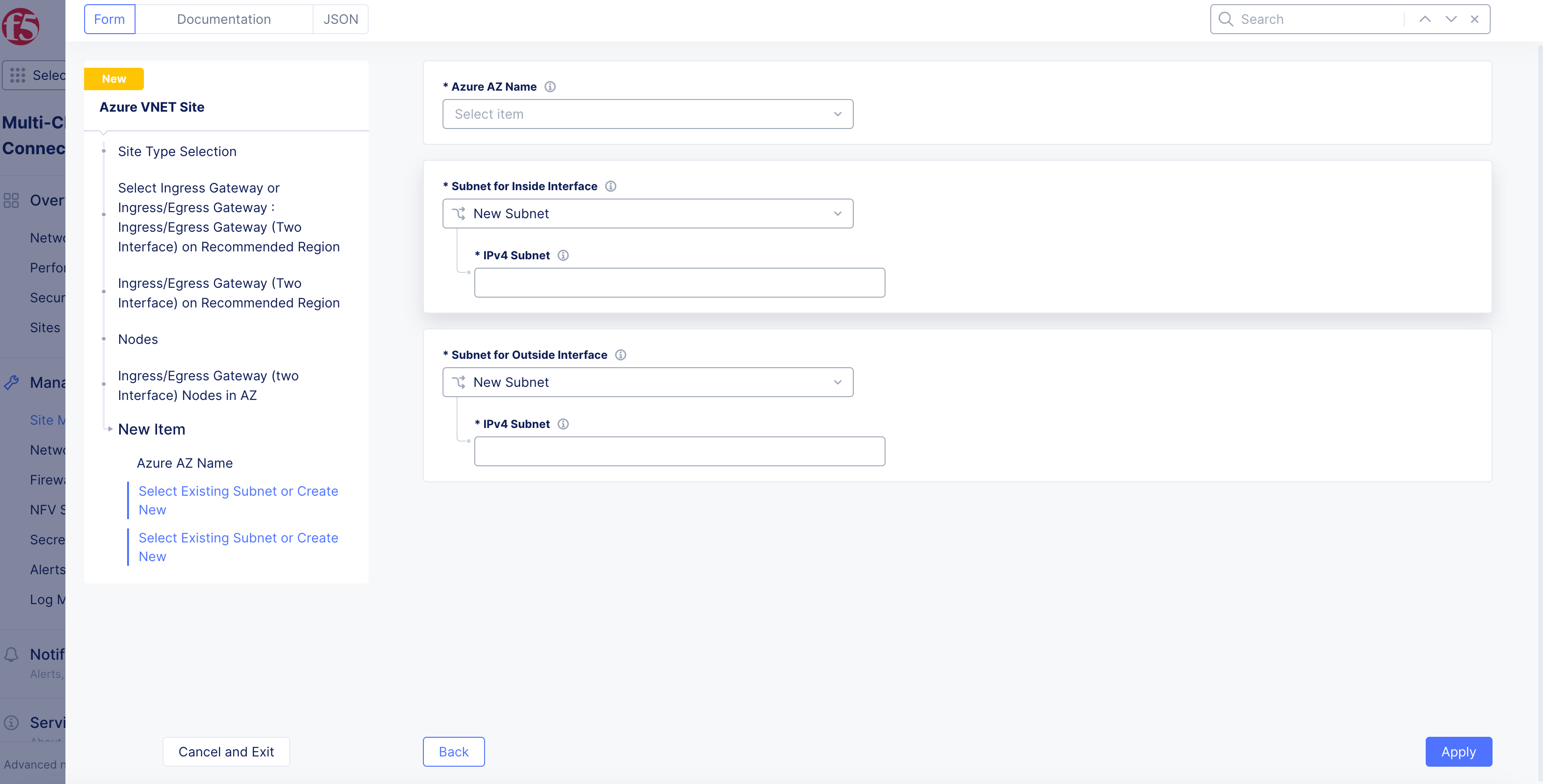 Figure: Ingress/Egress Gateway for Two Interfaces