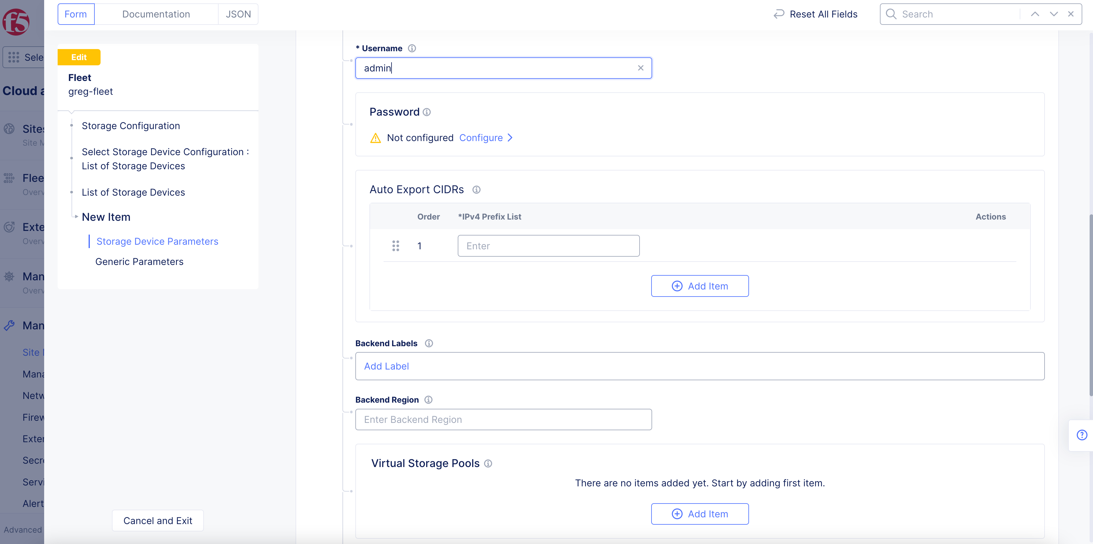 Figure: NetApp Device Password