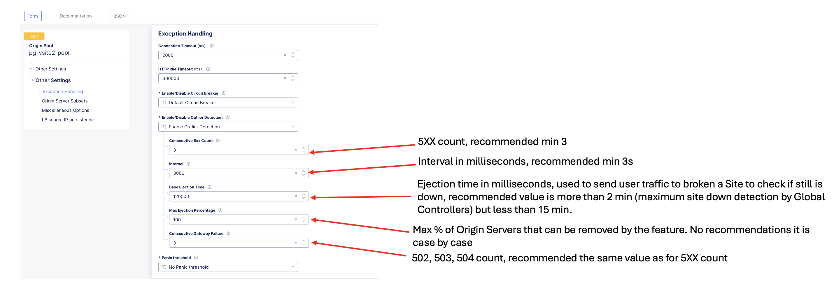 Figure: Enable Outlier Detection