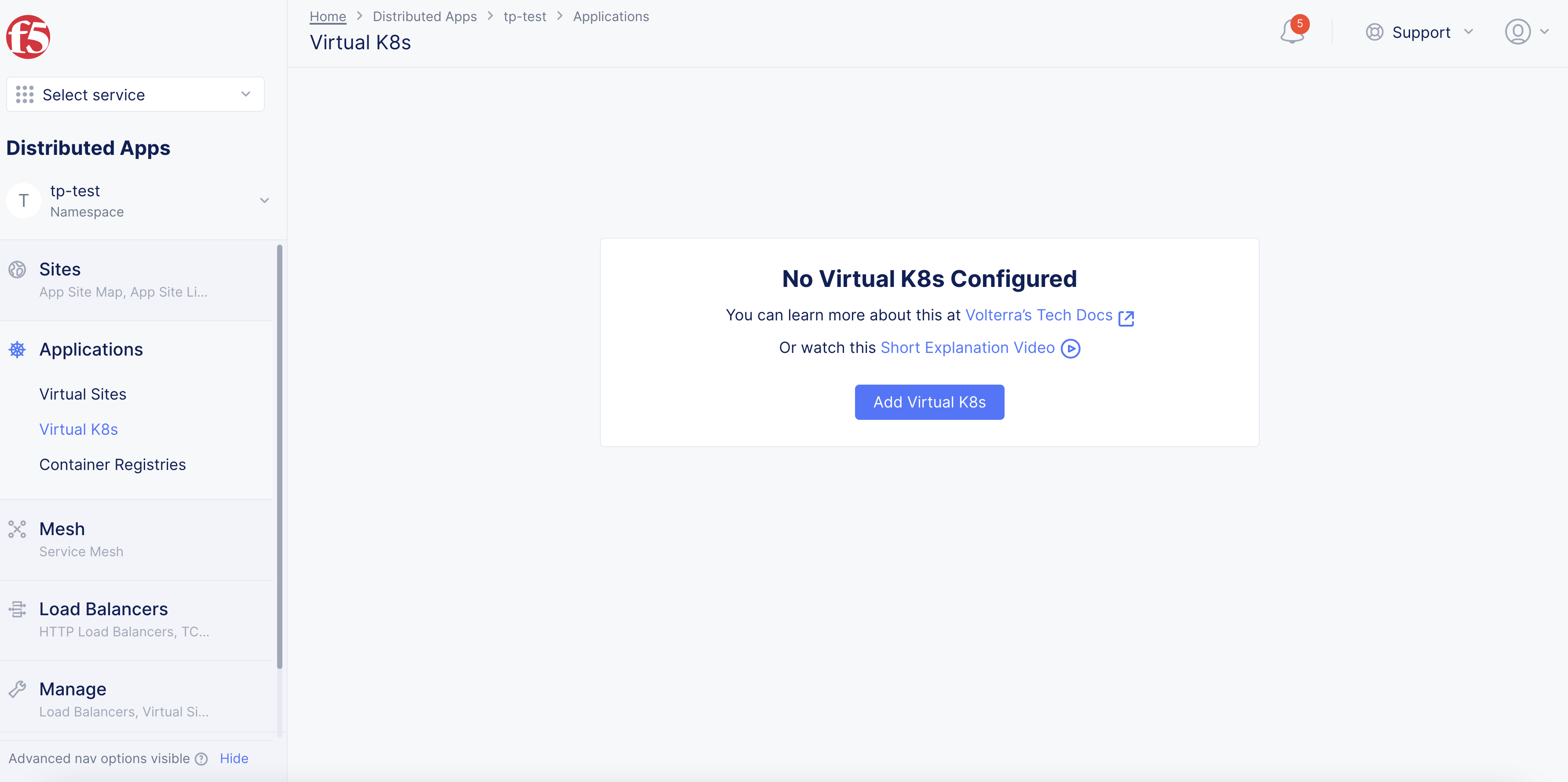 Figure: Add Virtual K8s