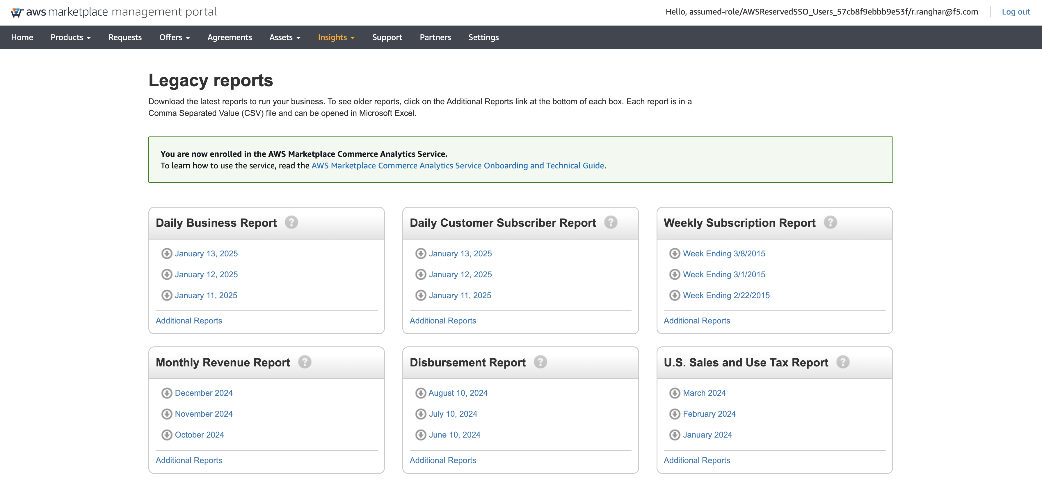 Figure: Billing Reports
